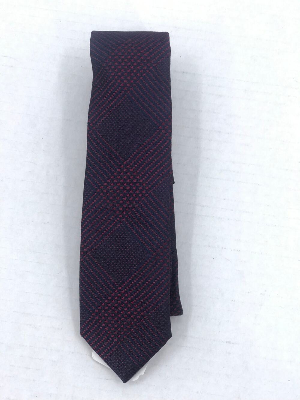 Nordstrom Kids Red/Navy Pattern Silk Tie One Size Necktie NEW youth